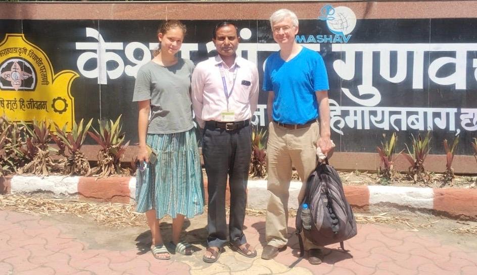 Prof Fumagalli Poul, Freie University,Germany visited to CoE for Kesar Mango along with his Daughter Joelle on 6th April